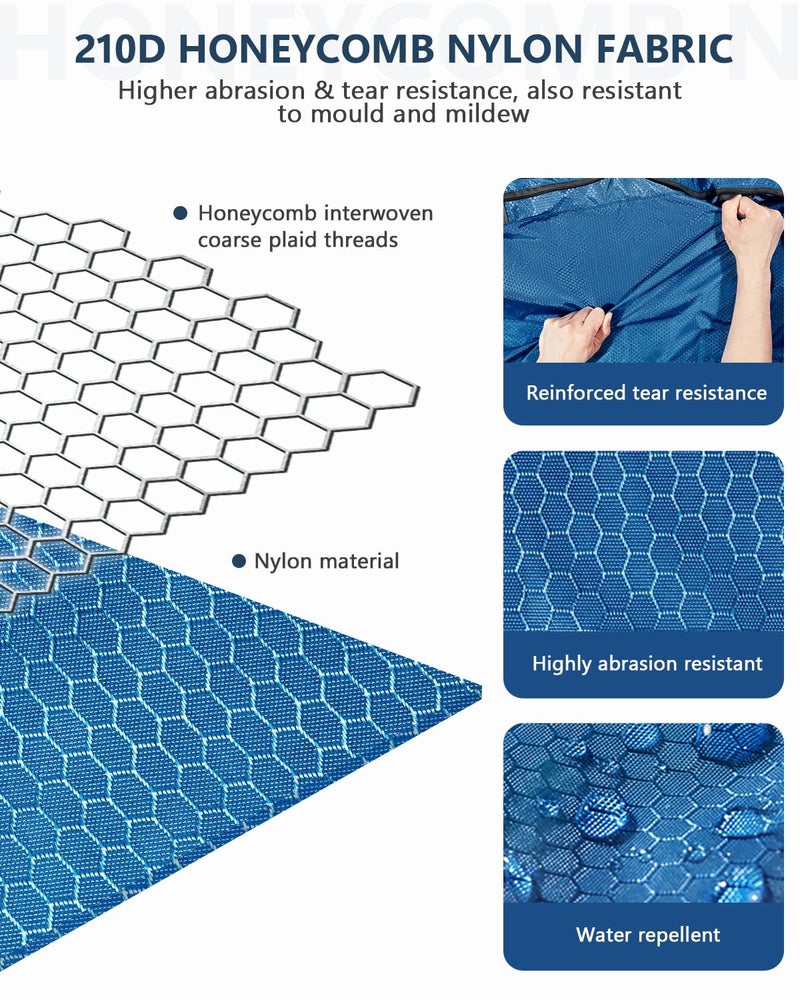 Gonex حقيبة سفر قابلة للطي بحجم 150 لتر من غونيكس مع قسم للأحذية، حقيبة دفل خفيفة الوزن ومقاومة للماء للتخييم وصالة الألعاب الرياضية وحقائب نهاية الأسبوع باللون الأزرق الداكن - Image 4